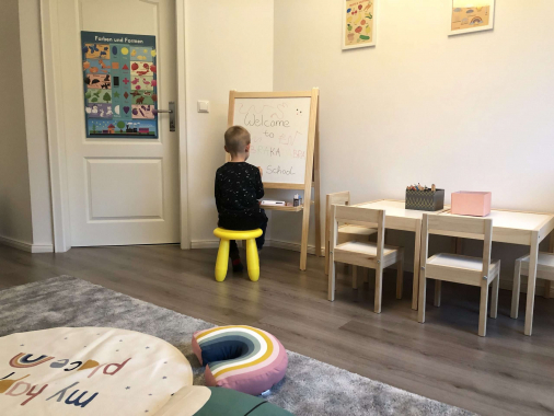 Spielsprachschule Holm Tafel