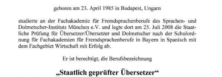 Ungarisch lernen in Au in der Hallertau mit Victor